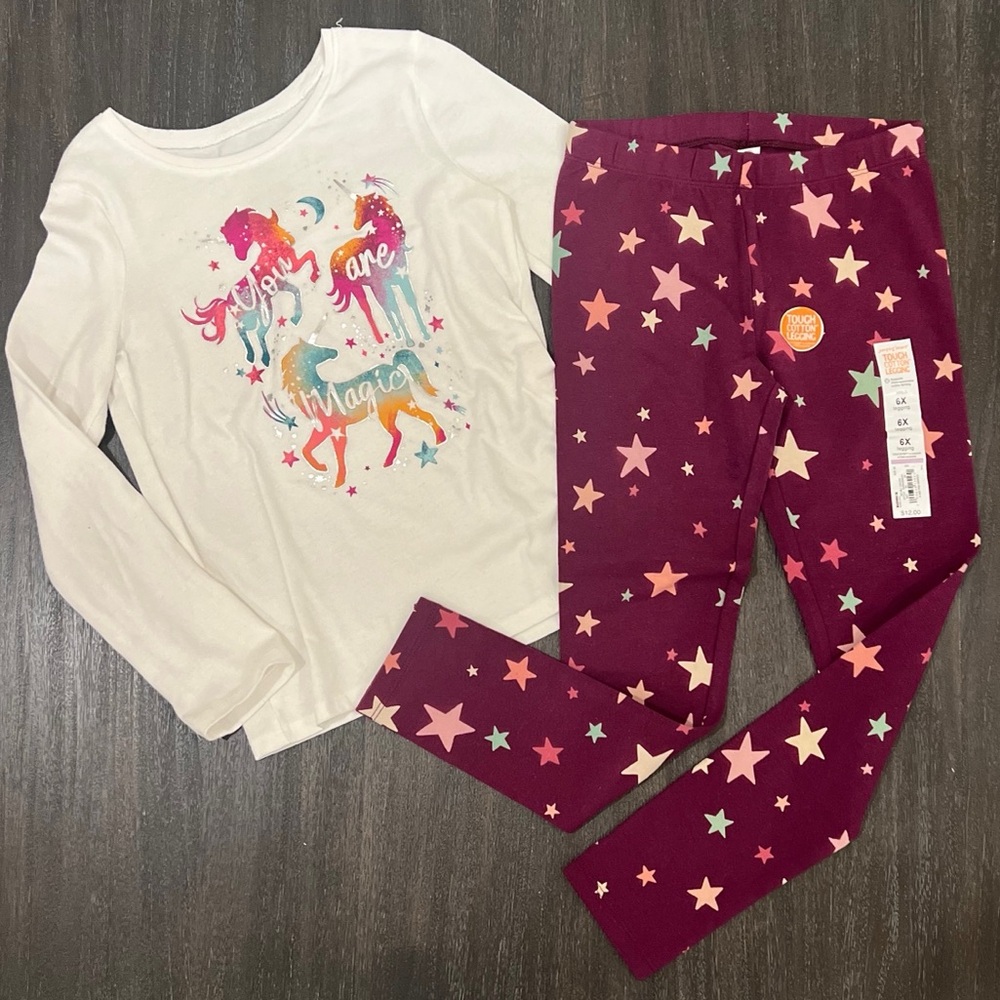 Jumping Bean Girls Matching Set Shirt and Pants